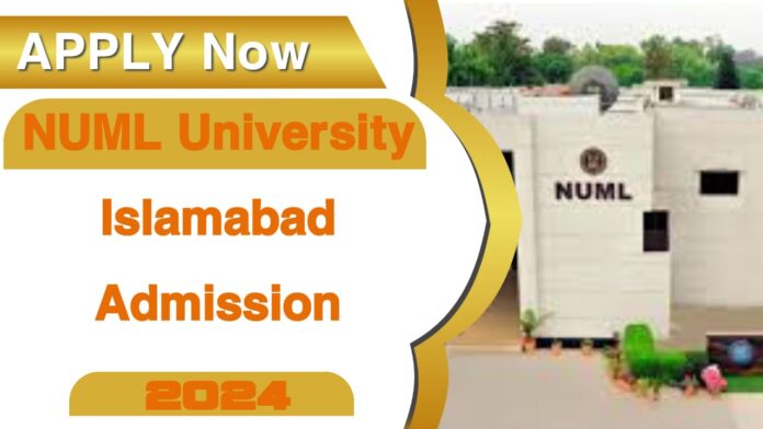 Apply Online for NUML University Islamabad Admission 2024