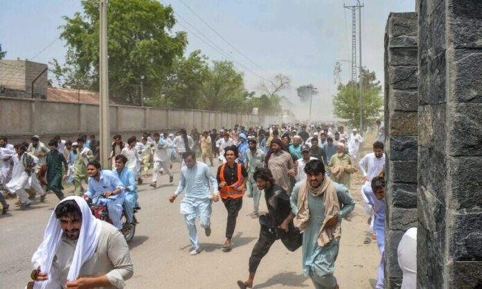 Bannu Rally Voilence